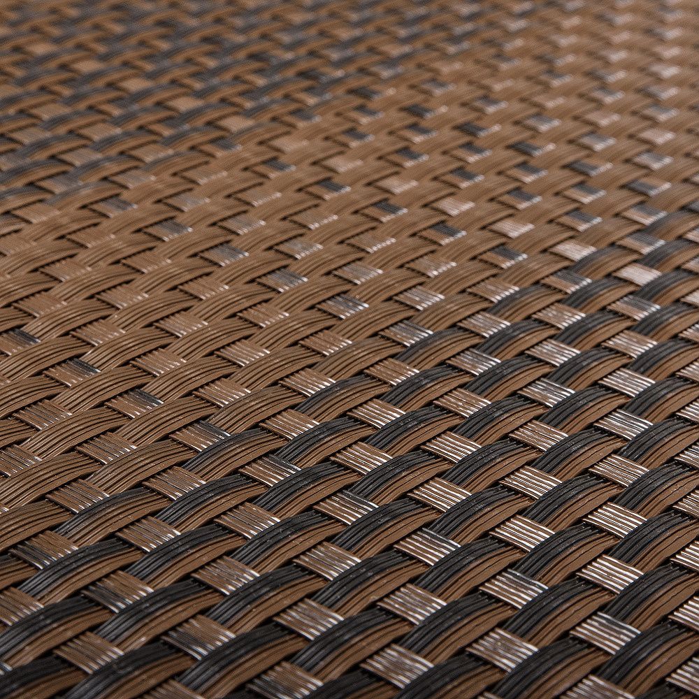 Umělý ratan - černo-hnědá, výška 1 m