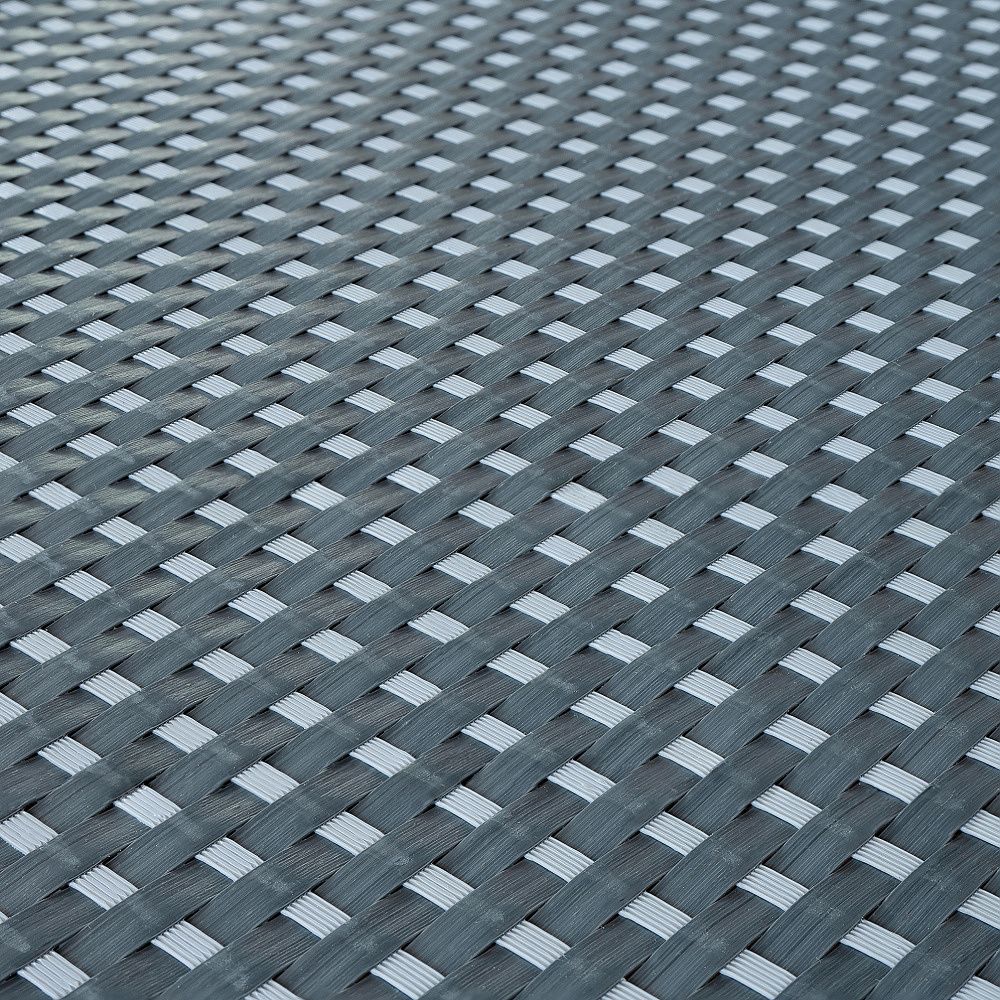 Umělý ratan - tmavě šedá / světle šedá, výška 1 m