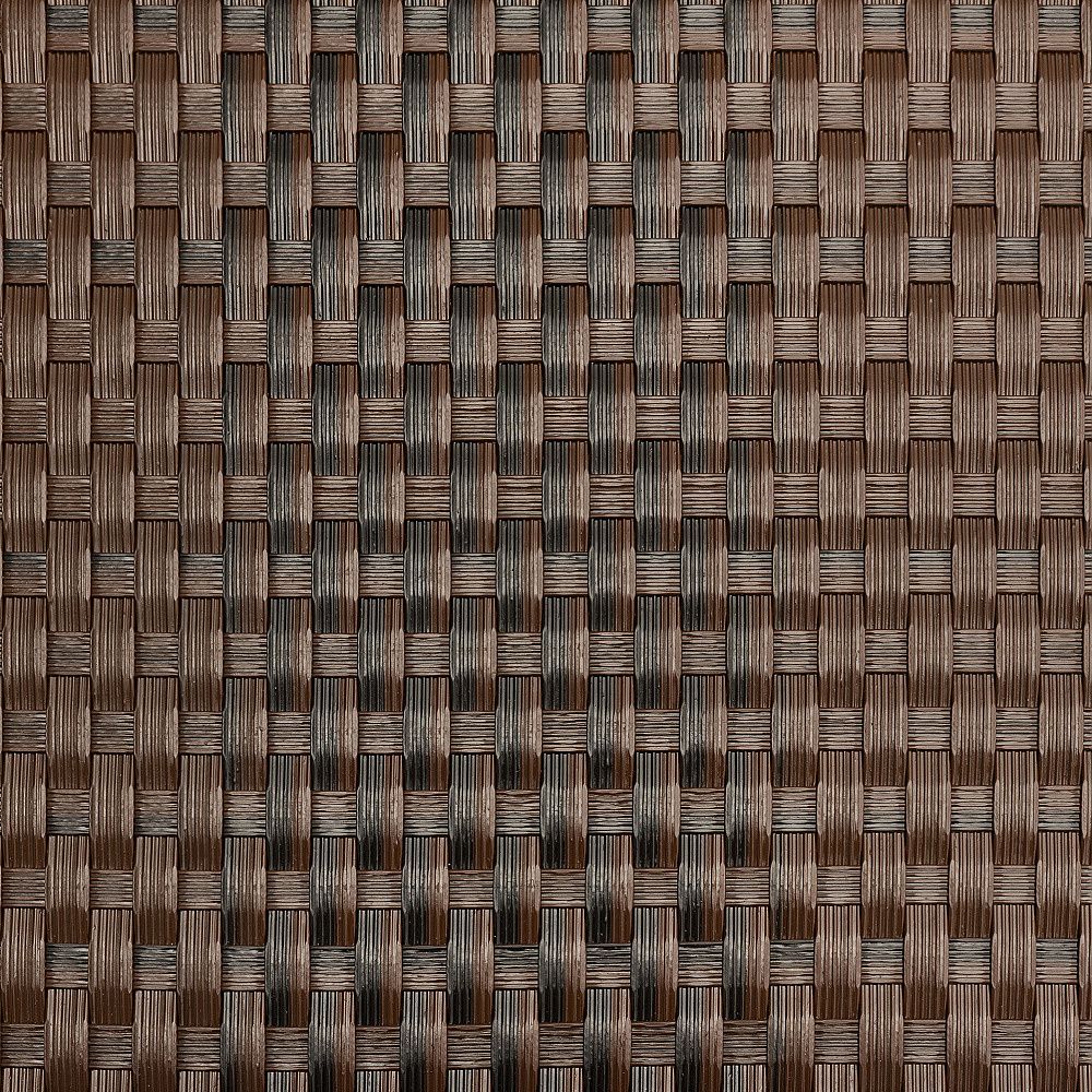 Ratanový plotový stínící pás - černo-hnědá, 19cm x 2,55m