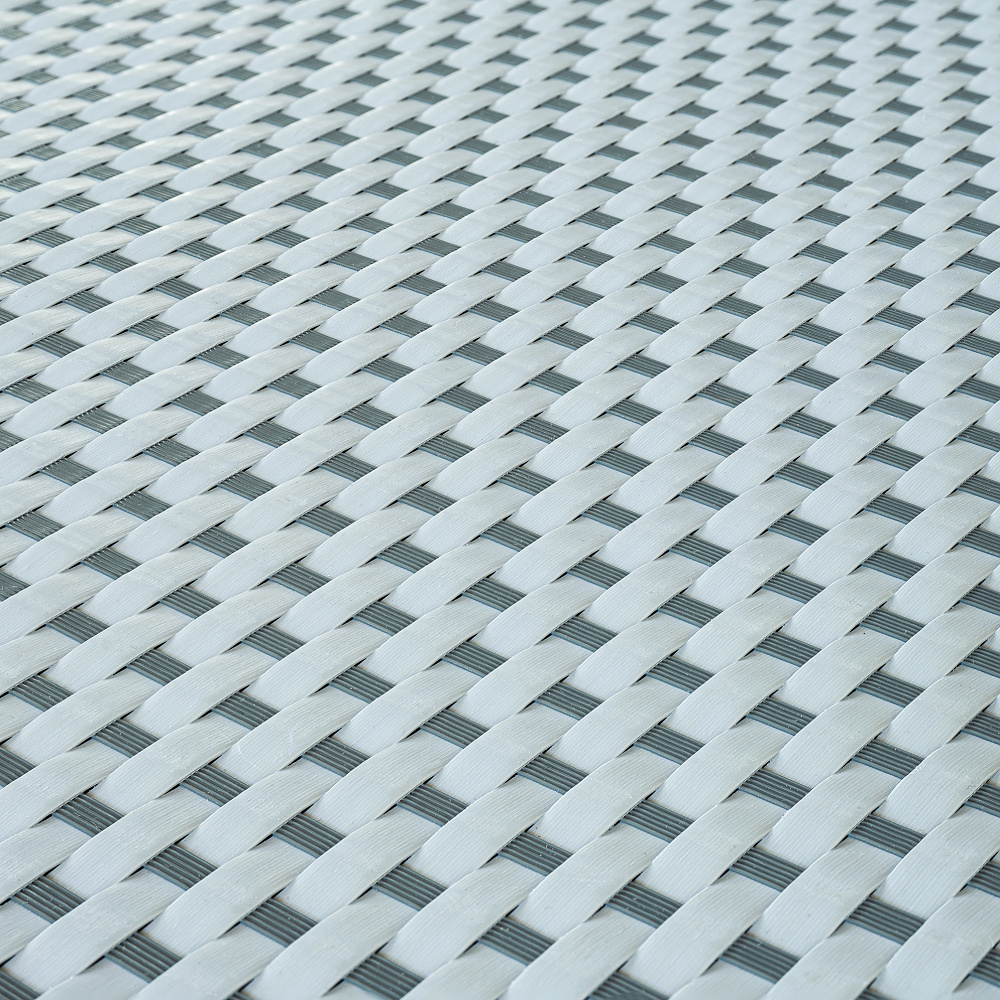 Ratanový plotový stínící pás - světle šedá-tmavě šedá, 19cm x 2,55m