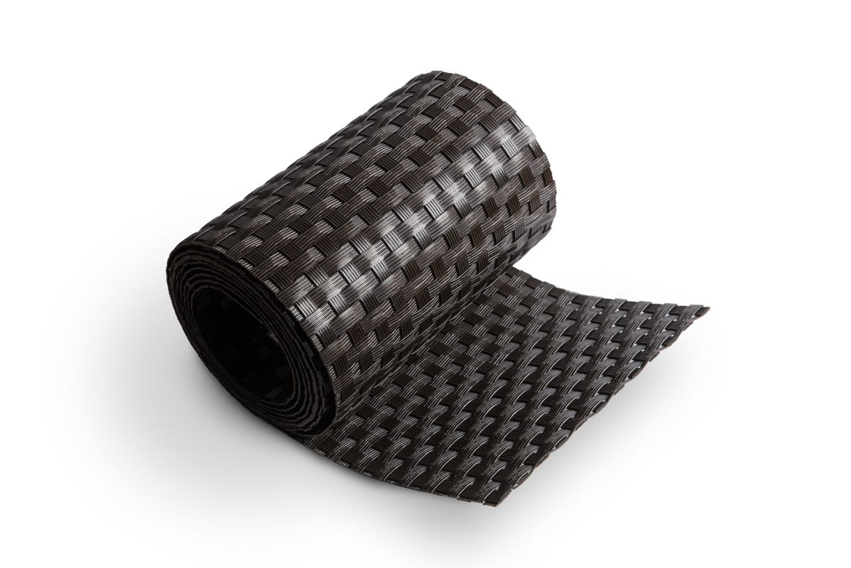 Ratanový plotový stínící pás - tmavě hnědá, 19cm x 2,55m