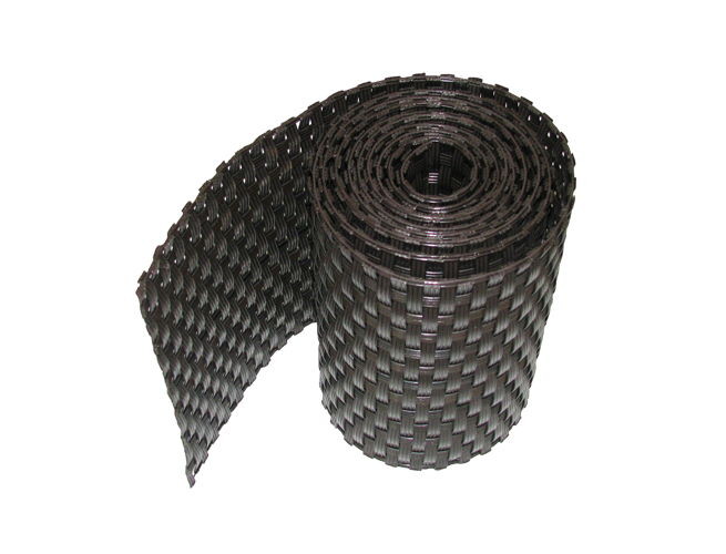 Ratanový plotový stínící pás - černá, 19cm x 2,55m