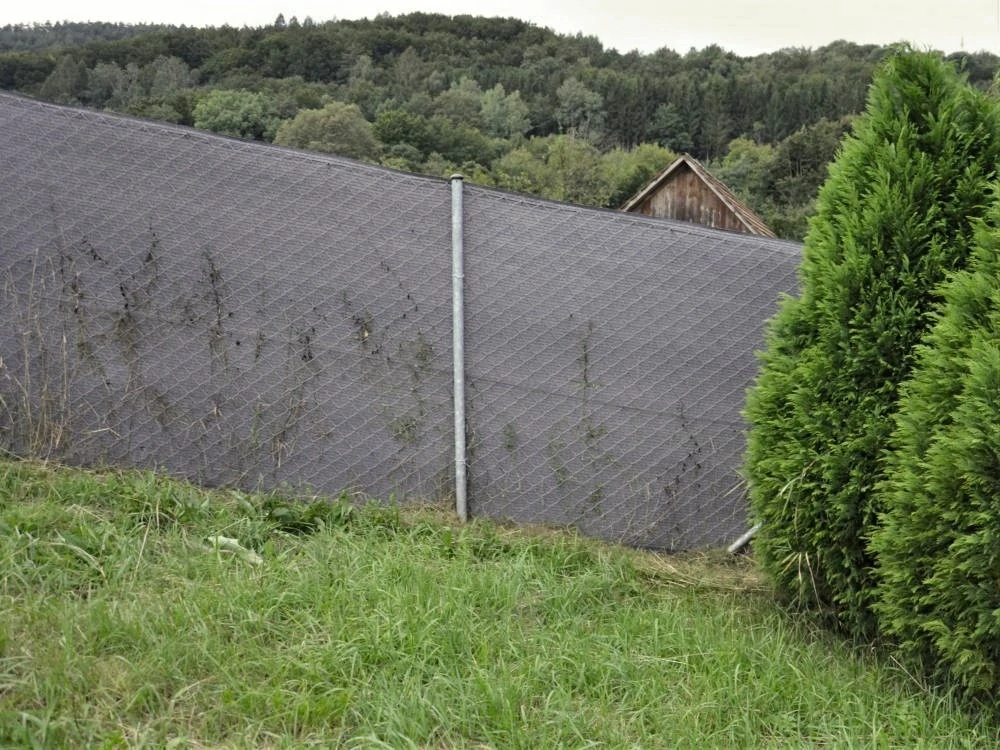 Stínící tkanina SuperPloteS 100%, výška 1,0 m - tmavě šedá