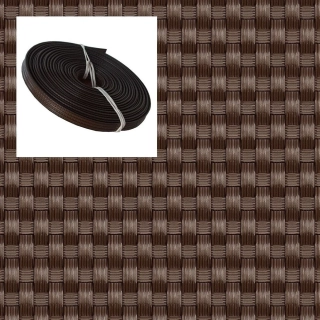 Ratanový opravný pásek - středně hnědá, 10m