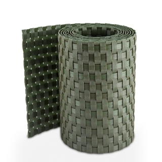 Ratanový plotový stínící pás - zelená, 19cm x 2,55m