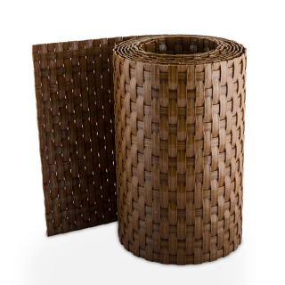 Ratanový plotový stínící pás - medově hnědá, 19cm x 2,55m