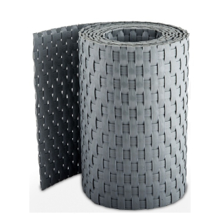 Ratanový plotový stínící pás - světle šedá, 19cm x 2,55m