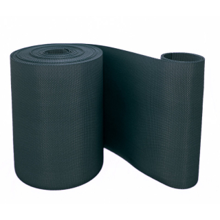 Tkaný textilní pás - granitově šedý, 19cm x 28m