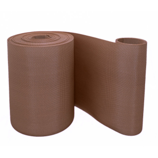 Tkaný textilní pás - hnědý, 19cm x 28m
